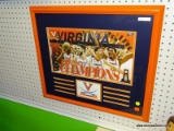 VIRGINIA CAVALIERS FRAMED PRINT; THIS IS A VIRGINIA CAVALIERS BASKETBALL FRAMED PRINT FROM THEIR