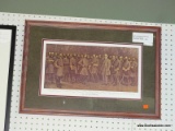 FRAMED CONFEDERATE GENERALS PRINT; THIS PRINT BY MATTHEWS SHOWS 