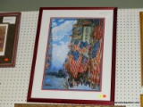 FRAME FREDERICK CHILDE HASSAM PRINT; THIS PIECE TITLED 