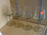 (B1A) LOT OF WINE GLASSES; 4 TOTAL. ALL ARE IN EXCELLENT CONDITION AND READY FOR A NEW HOME!