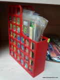 (B1C) COMIC BOOK ORGANIZER WITH CONTENTS; INCLUDES TITLES SUCH AS GREEN LANTERN & THE SANDMAN, TALES