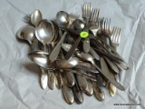 (TBL) 43 PIECES OF FLATWARE; ALL MADE BY INTERNATIONAL SILVERPLATE CO. AND INCLUDES KNIVES, SPOONS,