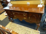 COLONIAL FURNITURE COMPANY SIDEBOARD/BUFFET; MODEL #3956, SOLID CHERRY HARDWOOD WITH LEFT AND RIGHT