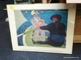(BACK) MARY CASSATT PRINT ON BOARD; NO. 1758 FROM THE CHESTER DRAKE COLLECTION. MEASURES 14 IN X 11