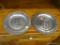 PAIR OF PEWTER COLLECTOR PLATES; 1 IS MADE BY BAYERN ZINN AND 1 IS MADE BY SCHWABEN ZINN.