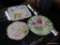 3 PIECE LOT; INCLUDES A WELMAR GERMANY ROSE PATTERN PLATE, A DAISY PATTERN LIMOGES FRANCE PLATE, AND