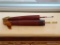 PAIR OF VINTAGE JAPANESE UMBRELLAS; MADE OF RICE PAPER AND BAMBOO. 1 MEASURES 26 IN LONG WITH NO