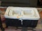 WICKER BASKET SET; INCLUDES 5 TOTAL PIECES. 2 ARE SMALL BASKETS, AND 3 ARE GRADUATED SIZE BASKETS