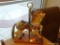 CAROUSEL HORSE FIGURINE; PJ'S CAROUSEL COLLECTION LOOFF STYLE WITH REAL HORSEHAIR TAIL. MADE IN
