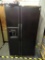 KENMORE SIDE BY SIDE REFRIGERATOR ; BLACK KENMORE DOUBLE DOOR REFRIGERATOR AND FREEZER WITH ICE AND