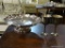 LOT OF SILVERPLATE; THIS 3 PIECE LOT OF SILVERPLATE INCLUDES A SCALLOPED CAKE PLATTER BY FB ROGERS