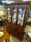 THOMASVILLE CHINA CABINET; BEAUTIFUL LIGHTED CHINA CABINET FEATURES THREE GLASS FRONT DOORS THAT