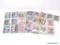 SET OF VINTAGE BASEBALL/FOOTBALL CARD; 5 SLEEVES (INCLUDING 1 PARTIAL SLEEVE) OF VINTAGE