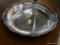 SILVERPLATE QUICHE DISH; BEAUTIFUL PAW FOOTED QUICHE DISH WITH INTRICATE FLORAL AND LEAF DESIGNS AND