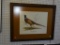 RING-NECKED PHEASANT PRINT; PRINT FEATURES A RING-NECKED PHEASANT STANDING IN A PILE OF STRAW.