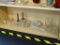 SHELF LOT OF ASSORTED GLASSWARE; THIS 18 PIECE LOT INCLUDES: A DIAMOND-CUT SUGAR AND CREAMER SET, 2