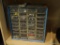 NUT AND BOLT ORGANIZER; 36 DRAWER, BLUE NUT AND BOLT ORGANIZER FULL OF HARDWARE. MEASURES 13 IN X
