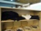 LOT OF CURTAINS; THIS 5 PIECE LOT INCLUDES: A PAIR OF SHINY BLACK SINGLE PANEL CURTAINS, A PAIR OF
