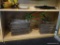 LOT OF FRYER BASKETS; THIS 10 PIECE LOT INCLUDES 8 RECTANGULAR WIRE FRYER BASKETS WITH PLASTIC
