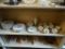 HOMER LAUGHLIN GOLDEN WHEAT CHINA SET; THIS 37 PIECE LOT INCLUDES: 18 DINNER PLATES, 2 SALAD PLATES,