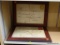 PAIR OF WALL PLAQUES; BOTH ARE CANADIAN STAMP THEMED AND MEASURE 17 IN X 13 IN