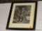 FRAMED ROBERT E. LEE PRINT; THIS PRINT IS OF GENERAL LEE STANDING WITH SWORD IN HAND POSING FOR A