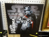 STAR WARS CANVAS; THIS CANVAS FEATURES CAPTAIN PHASMA FROM THE STAR WARS SERIES. THE CANVAS READS