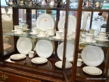NORITAKE GOLDEN CLOVE CHINA SET; THIS 34 PIECE SET INCLUDES: 6 DINNER PLATES, 4 SALAD PLATES, 4