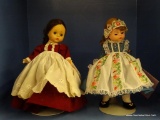 TWO MADAME ALEXANDER DOLLS; LOT OF 2 INCLUDES: 