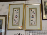PAIR OF ABSTRACT GEOMETRIC PRINTS; MATCHING PIECES ARE TITLED 