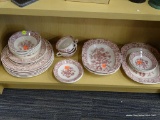 MASON'S IRONSTONE DINNERWARE; 28 PIECE SET OF MASON'S 