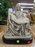 VINTAGE PIETA STATUE; MID-CENTURY MARWAL INDUSTRIES CHALKWARE REPRODUCTION OF MICHELANGELO?S