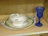 PARTIAL SHELF LOT OF CHINA; THIS 4 PIECE LOT INCLUDES A POPE GOSSER 