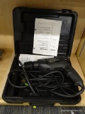 SEARS CRAFTSMAN 3/8 IN INDUSTRIAL ELECTRIC DRILL; HAS VARIABLE SPEED, IS REVERSIBLE, AND DOUBLE