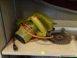 BLACK AND DECKER CIRCULAR SAW; 7308 7 1/4 IN CIRCULAR SAW. COMES WITH TWO BLADES.