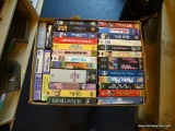 BOX LOT; INCLUDES VARIOUS VINTAGE MOVIES ON VHS INCLUDING THE PINK PANTHER, THE PINK PANTHER STRIKES