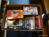 BOX LOT; INCLUDES VARIOUS VINTAGE MOVIES ON VHS INCLUDING BEN-HUR, BIRDMAN OF ALCATRAZ, AROUND THE