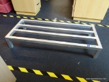 ALUMINUM SPACE SAVER RACK; MEASURES 48 IN X 20 IN X 8 IN