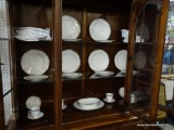 4 PIECE PLACE SETTING OF NORITAKE CHINA; INCLUDES 4 DINNER PLATES WITH 2 EXTRA, 4 DESSERT PLATES