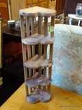 HEART SHAPED CORNER SHELF; MADE OF CEDAR AND IN EXCELLENT CONDITION! MEASURES 6 IN X 23 IN
