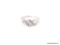 LADIES .925 STERLING SILVER ACCENT GEMSTONE CRISS CROSS RING. RING SIZE 6-1/4.