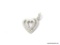 LADIES .925 STERLING SILVER GEMSTONE HEART PENDANT.