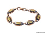 LADIES VINTAGE ART DECO COPPER BRACELET. MEASURES 7-1/4 IN.