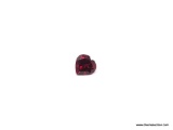 1.44 CT. HEART SHAPED GARNET. MEASURES 7 BY 7 BY 4MM.