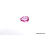 3.38 CT. PEAR SHAPED PINK TOPAZ. MEASURES 12 BY 8 BY 5MM.