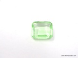 14.64 CT. EMERALD CUT GREEN AMETHYST. MEASURES 17 BY 15 BY 8MM.