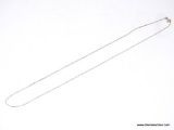 LADIES .925 STERLING SILVER NECKLACE. MEASURES 20 IN. LONG.