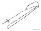 VINTAGE .925 STERLING SILVER ROSARY. WEIGHS 20.8 GRAMS.