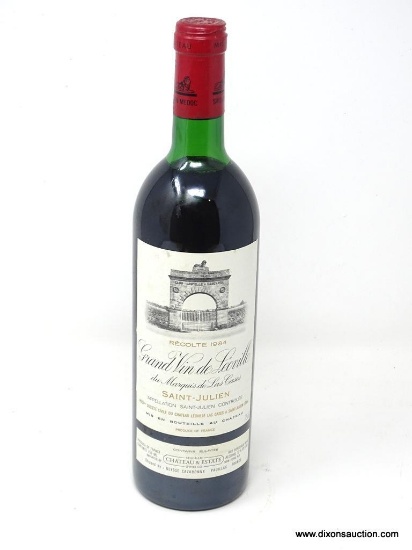 1984 GRAND VIN DE LEOVILLE DU MARQUIS DE LA CASES SAINT-JULIEN; THIS RED BORDEAUX WINE OFFERS