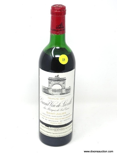 1984 GRAND VIN DE LEOVILLE DU MARQUIS DE LA CASES SAINT-JULIEN; THIS RED BORDEAUX WINE OFFERS